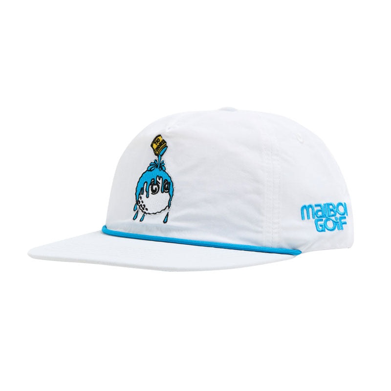 MALBON GOLF Swing Oil Men’s Cap (White)
