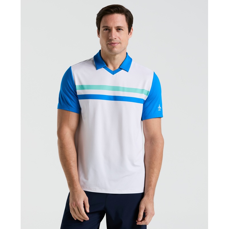 Men’s Tennis Performance Color Block Polo