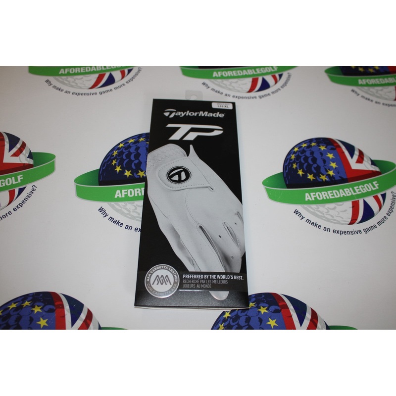 Taylormade TP cabretta leather white left hand golf glove size xl
