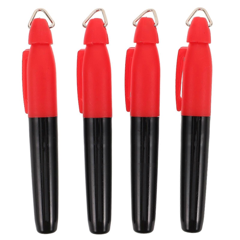 4pcs Golf Ball Marking Pens with Triangular Keychain Clip  Durable Sports Marking Tools for Accurate Aiming, Easy Attachment for Outdoor and Office
