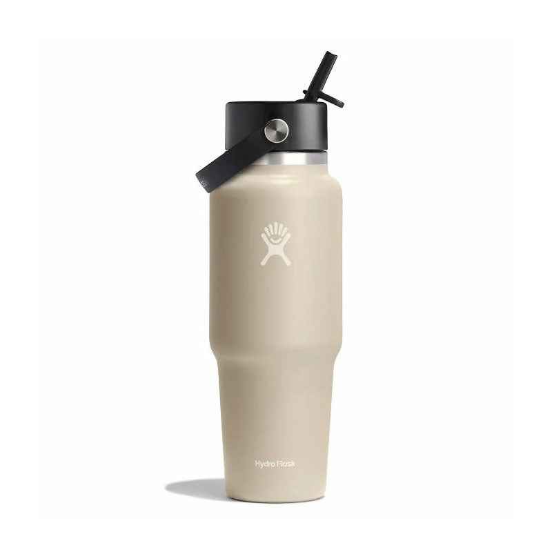 HYDRO FLASK Wide Mouth Travel Bottle With Flex Straw Cap 32oz (Oat)