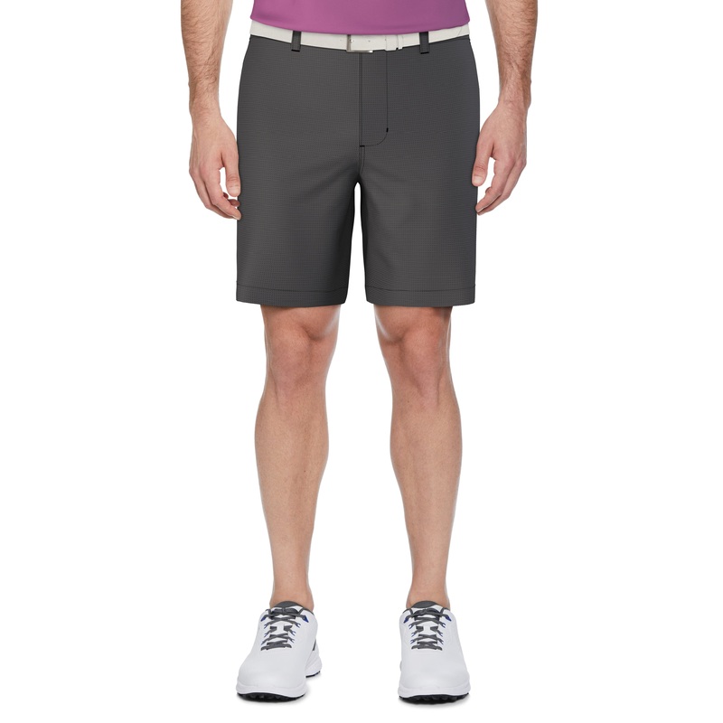Men’s Flat Front Active Waistband Horizontal Golf Print Short