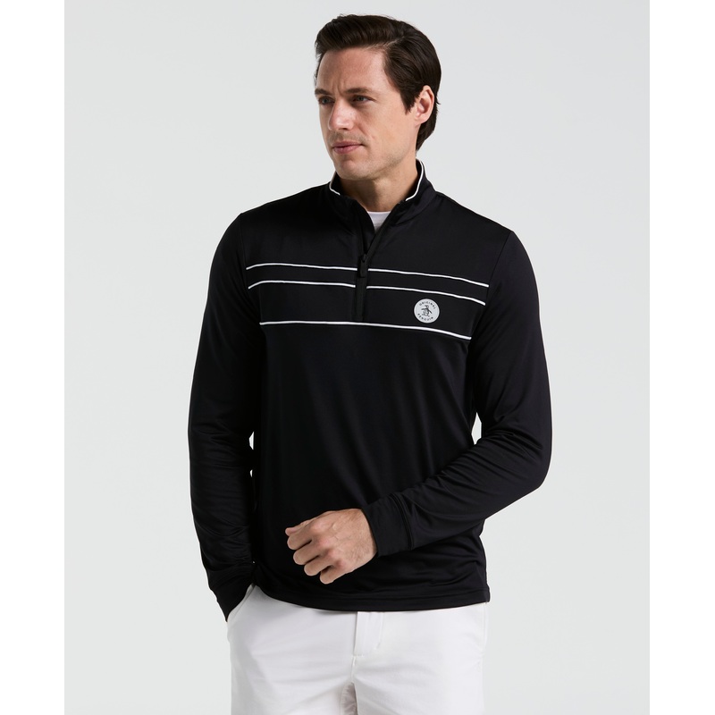 Men’s Lightweight 1/4 Zip Corded Pullover Golf Shirt