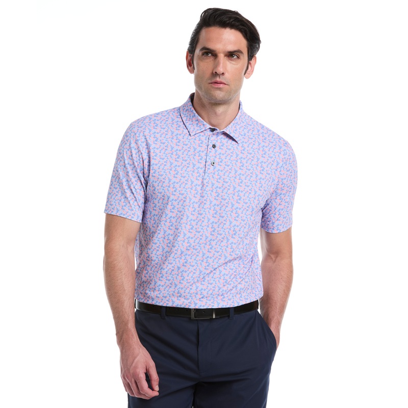 Men’s Mini Floral Print Golf Polo
