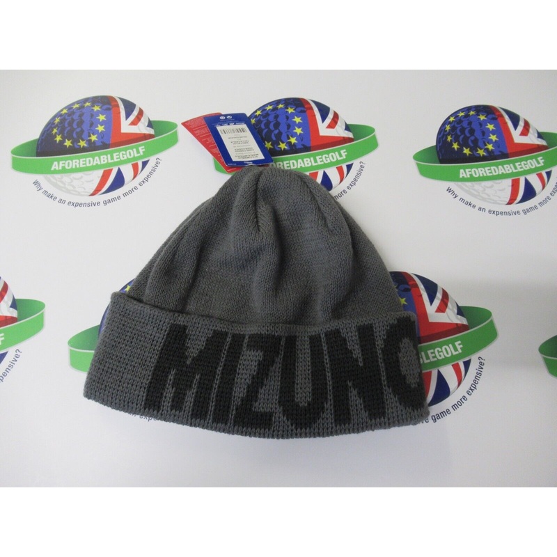 Mizuno Breath Thermo Autumn/Winter Golf Beanie Hat Grey