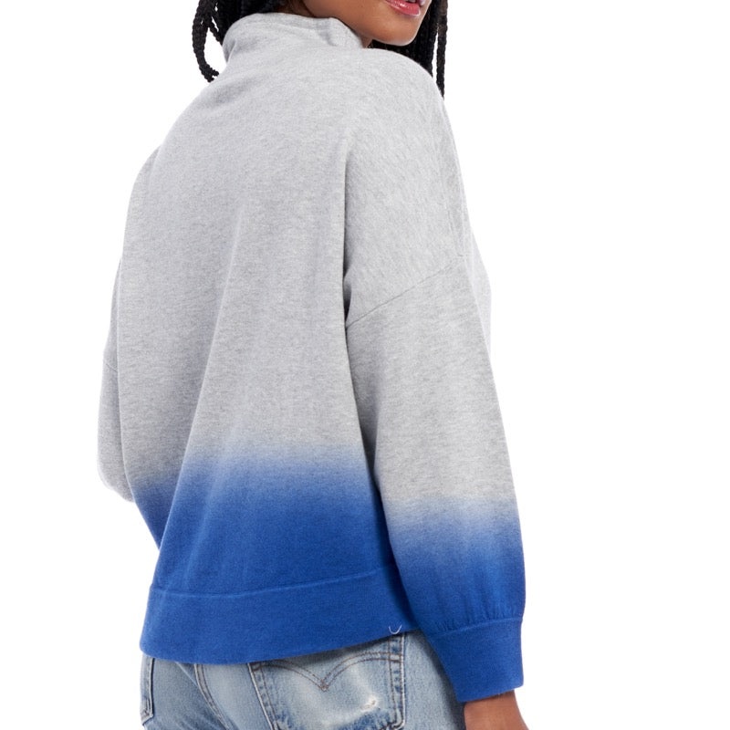 360 Cashmere Coral Sweater – Mist/Azure