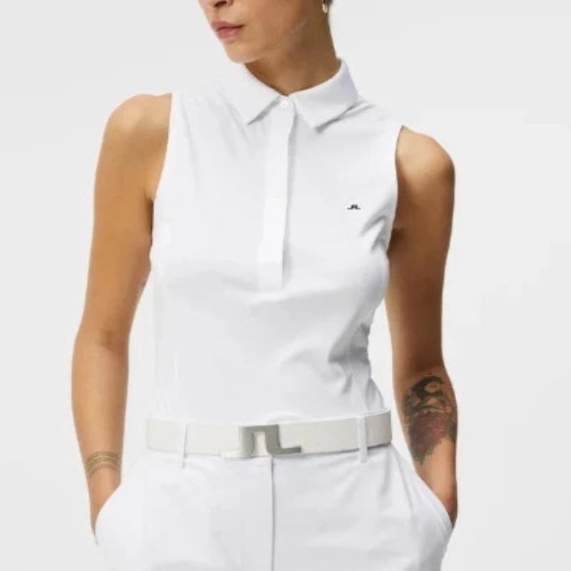 JL Golf Dena S/L Polo – White|XS|S|M|L|XL