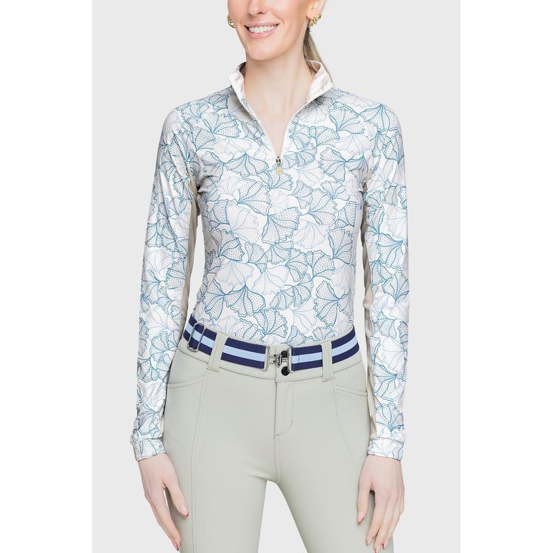 Kastel Blue Poppies L/S Top – Blue Floral