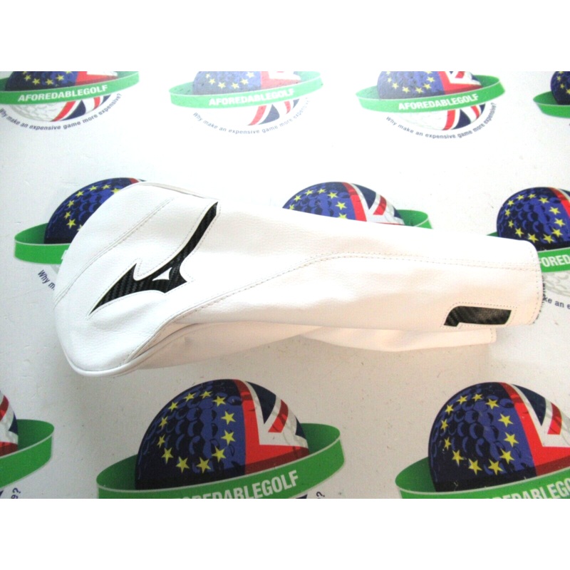 New Mizuno White/Black Carbon Fibre Driver Headcover