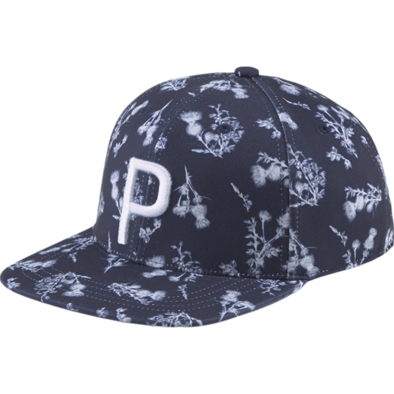 Puma Lowlands P Snap Back Adjustable Golf Cap Navy Blazer/Bright White