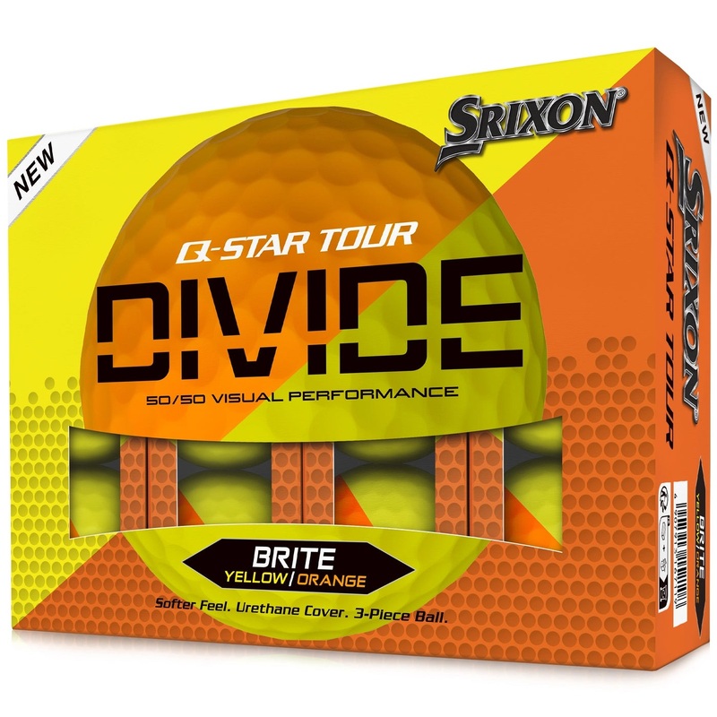 Srixon Q Star Tour Divide 1 Doz – Yellow/Orange