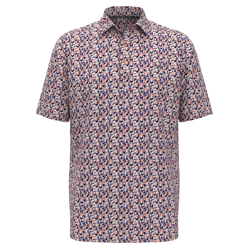 Big & Tall All-Over Golf Essentials Print Golf Polo