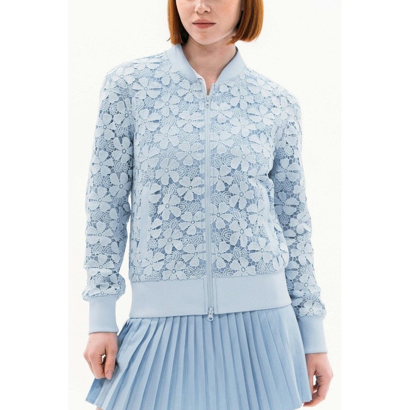 Foray Golf Lace Bomber Jacket – Light Blue