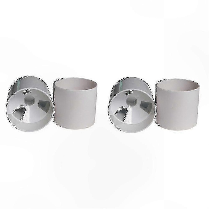 4-Pack Golf Training Accessories for Outdoor Practice, Includes Flagpole and Hole Cups, Durable Plastic, White