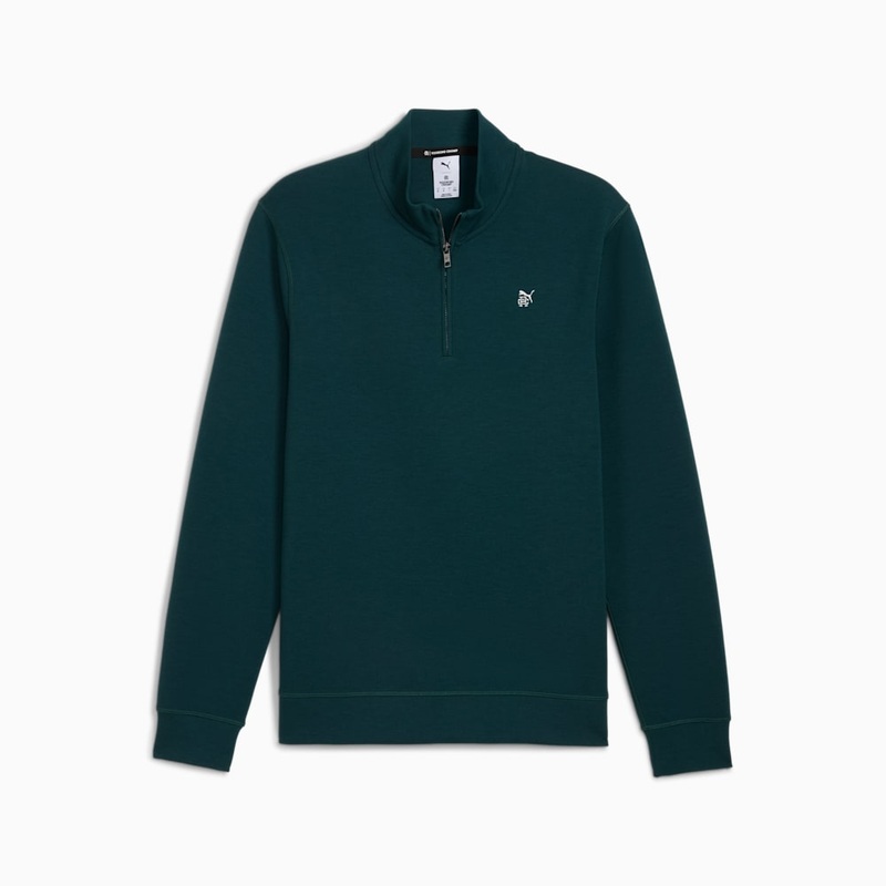 Cloudspun Fleece 1/4 Zip – Green Tea
