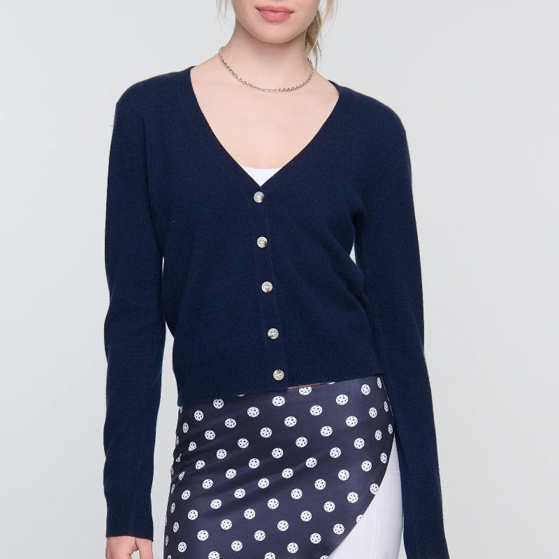 Pickletini Alexa Cashmere Cardi – Navy