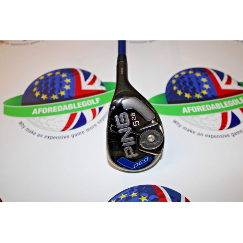 Used Ping G30 26 Degree #5 Hybrid Ping Tfc 419 Graphite Shaft Regular Flex