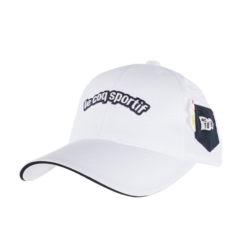 LE COQ SPORTIF GOLF Silicone Patch Women’s Cap (White)