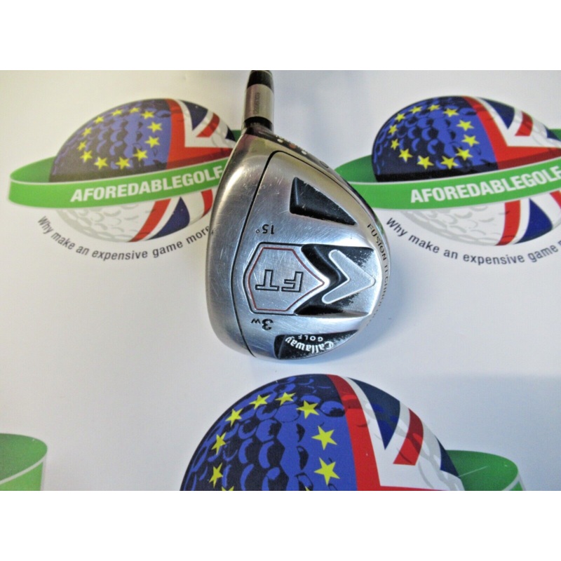 Used Callaway Ft Neutral 15 Degree #3 Wood Fujikura E Fit-On 160 Graphite Reg