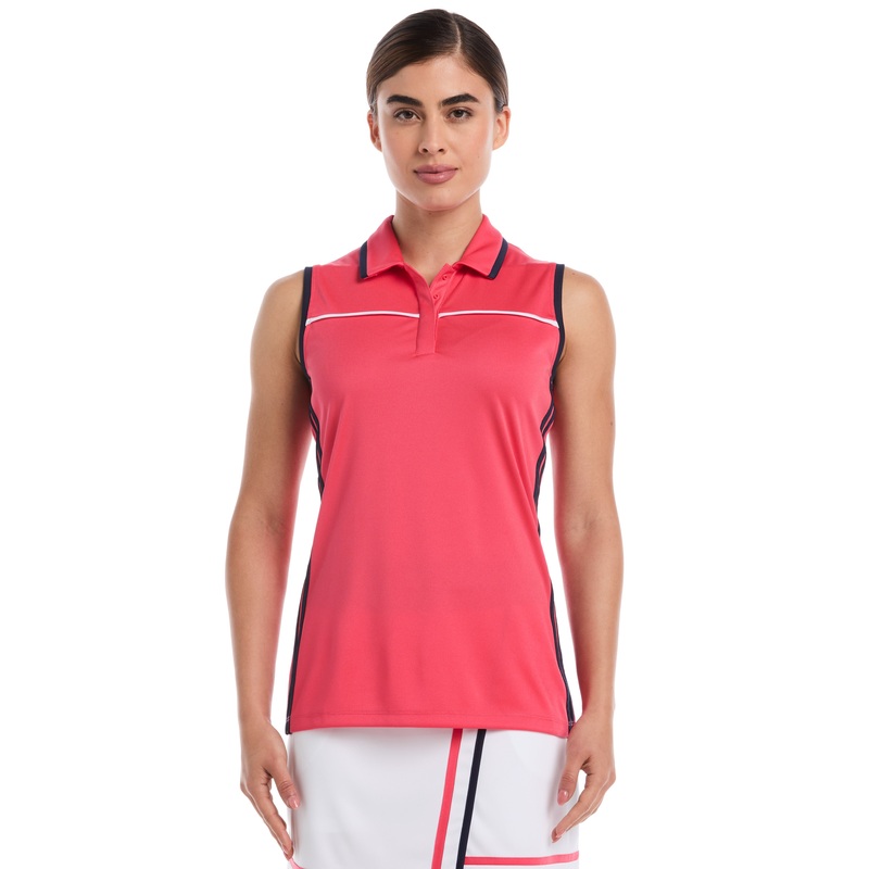 Women’s Color Block Golf Polo|Geranium-RT|Peacoat/Pink Sunset-RT|Ibiza Blue-RT|Peacoat/Pink Sunset-OF|Ibiza Blue-OF|XS|S|M|L|XL|XXL